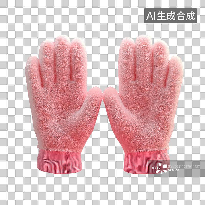 【AI数字艺术】冬季主题免抠元素-尼绒手套图片素材