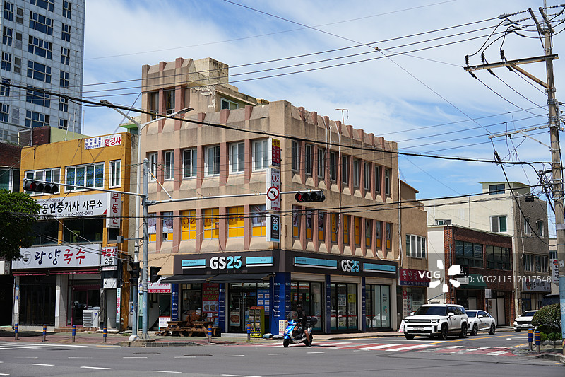 济州岛街头风景图片素材