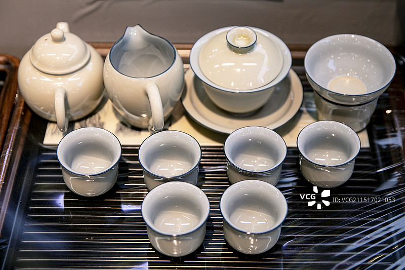 精美的中国瓷器茶具茶器图片素材
