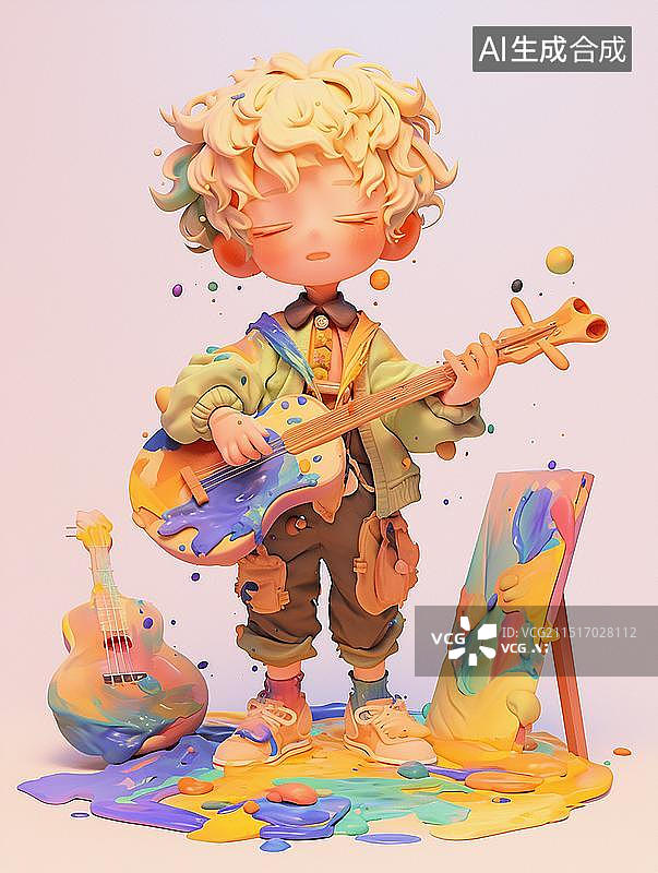 【AI数字艺术】可爱泥人图片素材