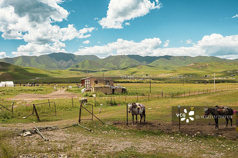 甘南合作市当周草原景区图片素材