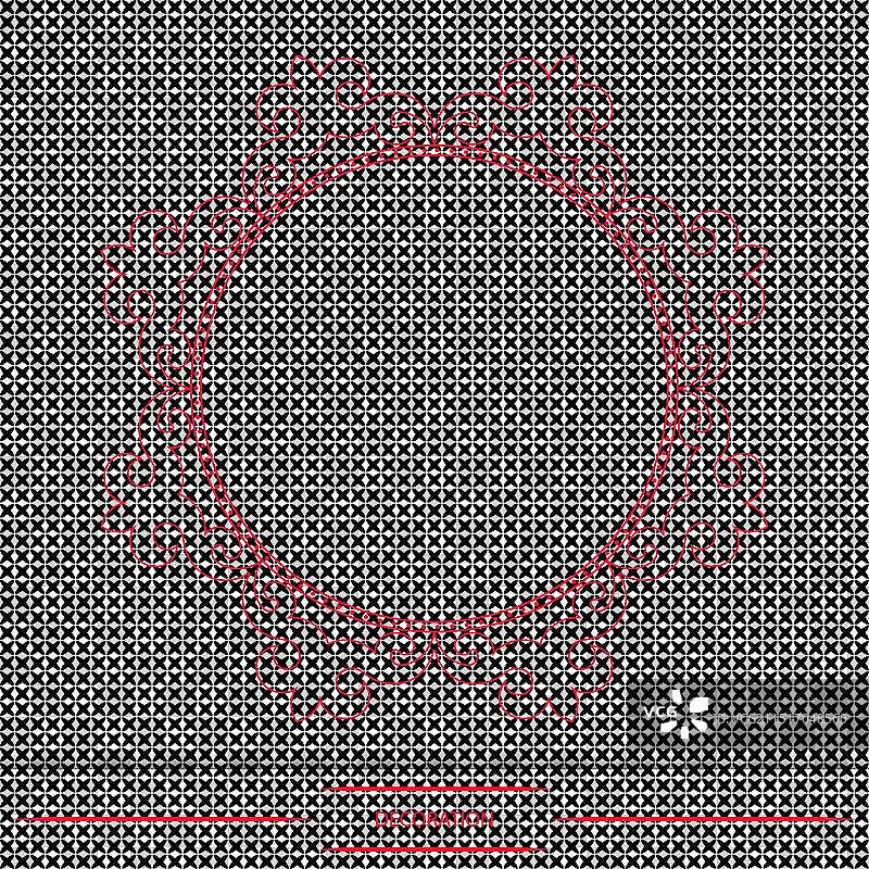 黑色背景圆形边框图片素材