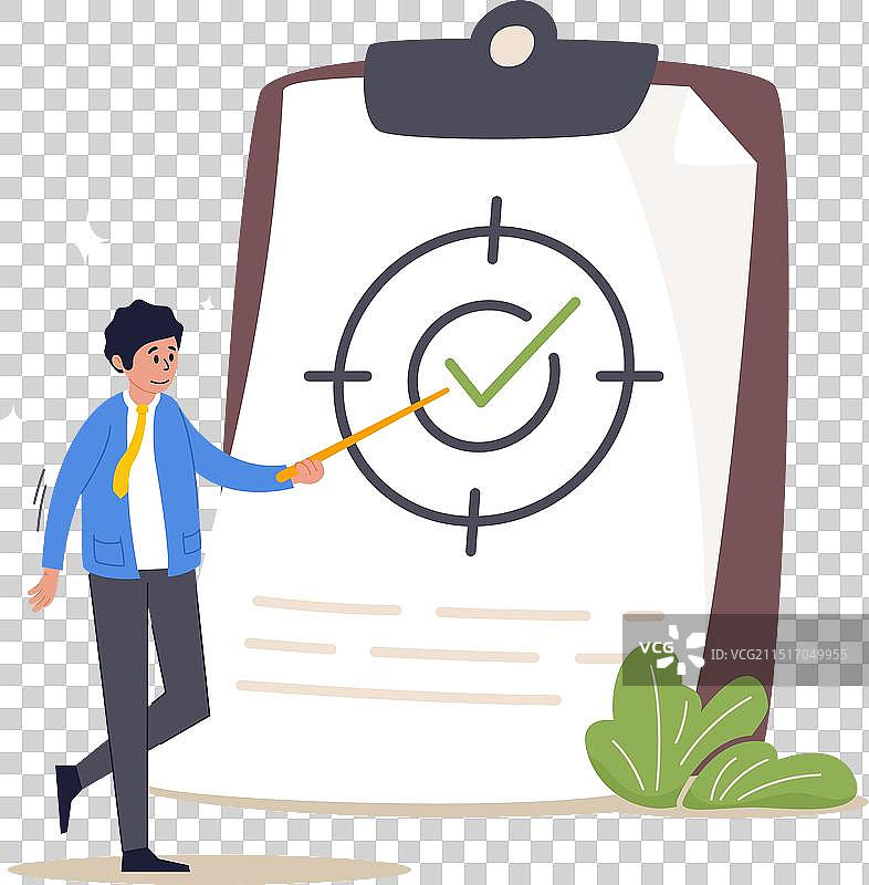 目标与靶向概念：工作范围定义图片素材