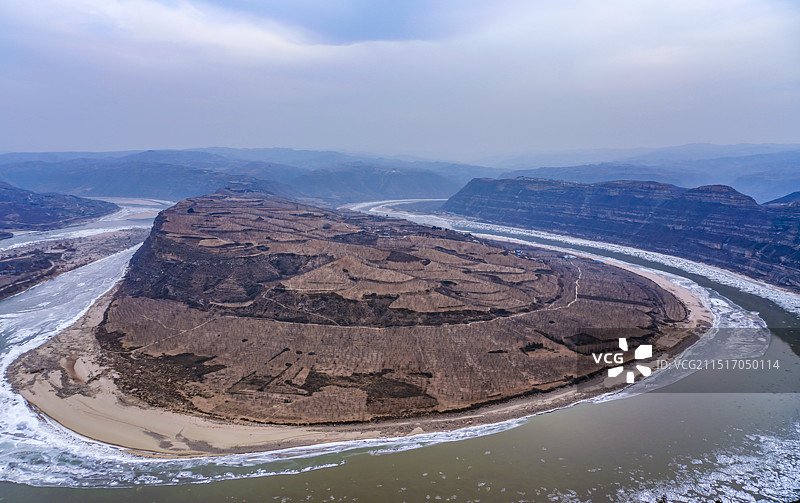 临汾永和县黄河乾坤湾景区图片素材