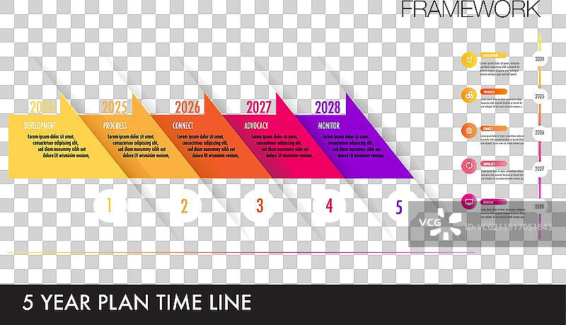 5年时间线5图片素材