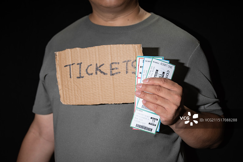 黄牛党，票贩子概念主题图片素材