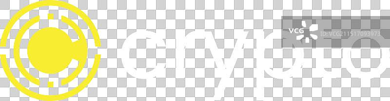 现代加密货币C字母科技标志图片素材