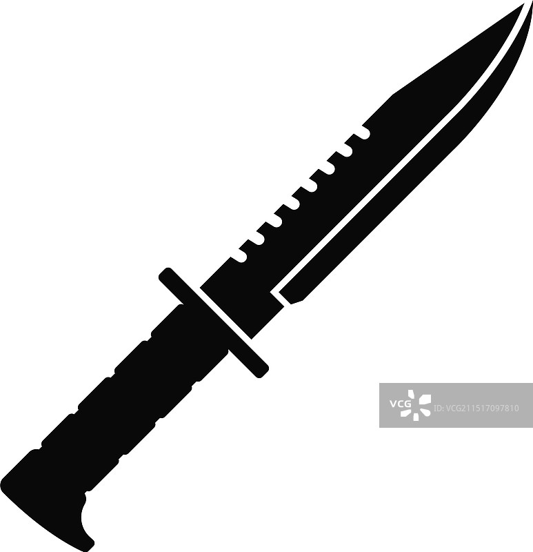 扁平风格的战斗刀图标图片素材