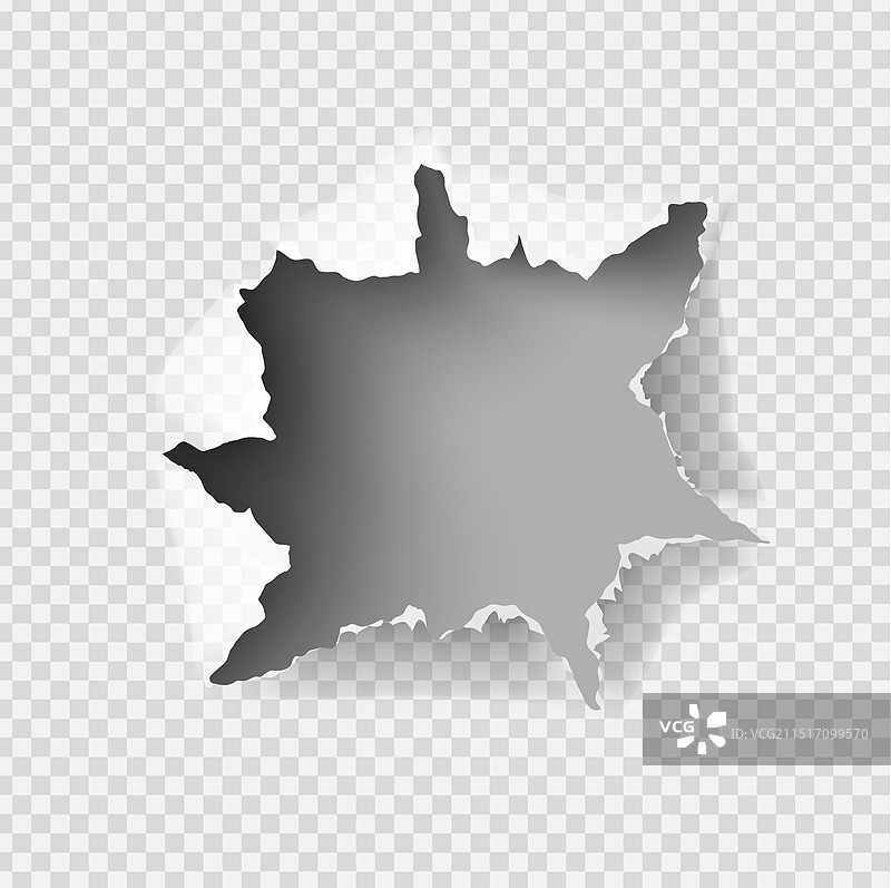 透明背景上撕裂的破纸图片素材