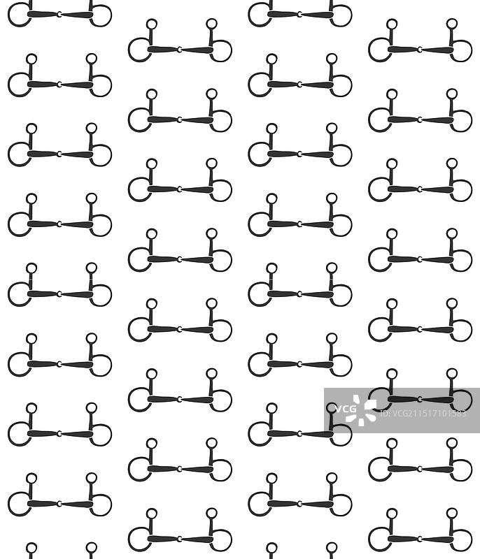 马术用马衔铁无缝图案图片素材