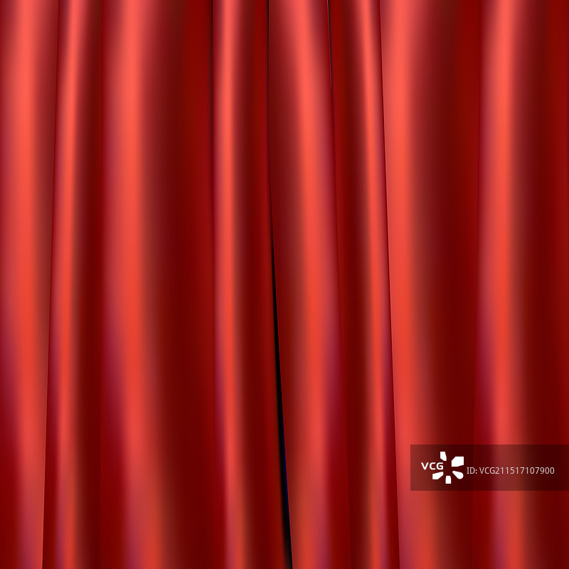 逼真的红色织物缎面波浪背景图片素材