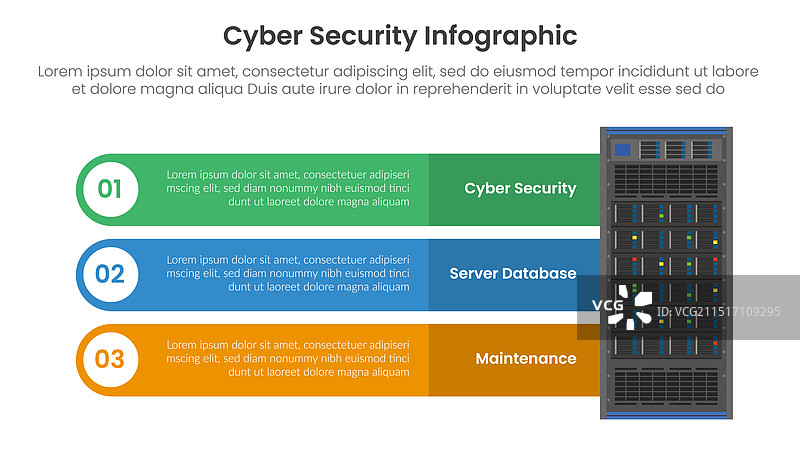 网络安全技术信息图表模板图片素材