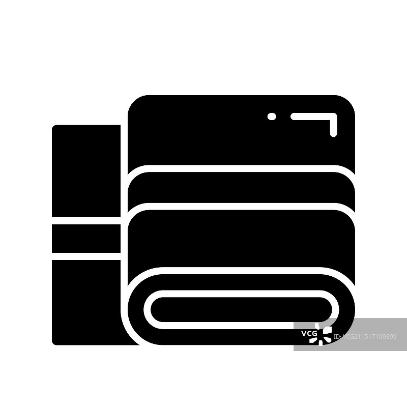 理发店毛巾清洁布图标图片素材