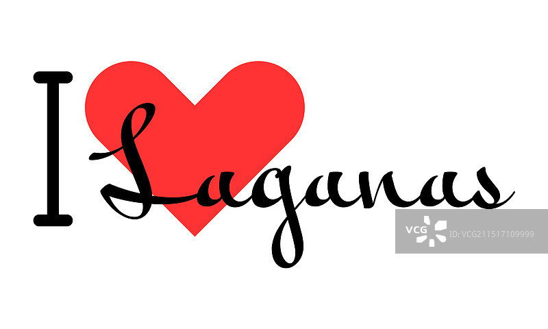 手绘希腊拉加纳斯城市字母图片素材