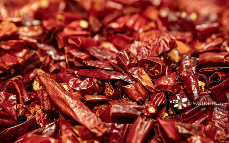 干辣椒段背景特写图片素材