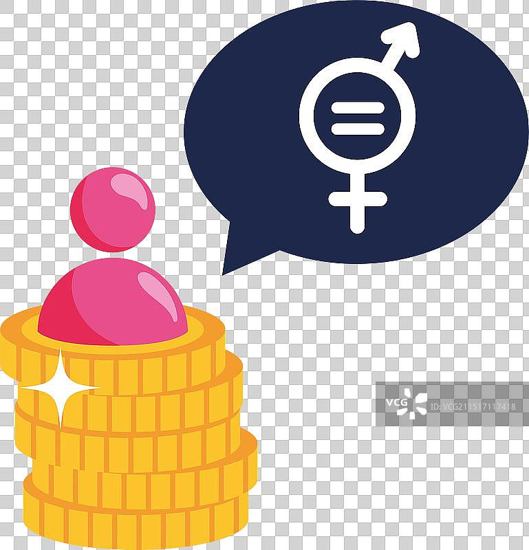 女性薪酬不平等图片素材