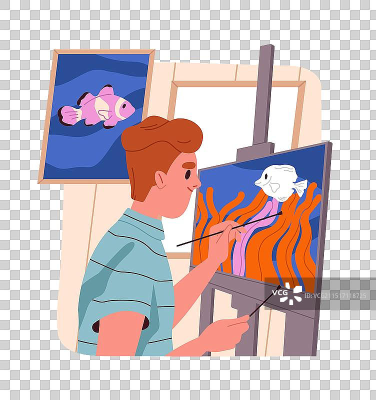 男人应对压力图片素材