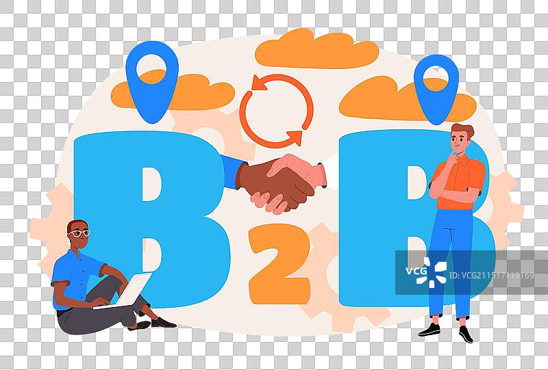 企业对企业销售概念图片素材