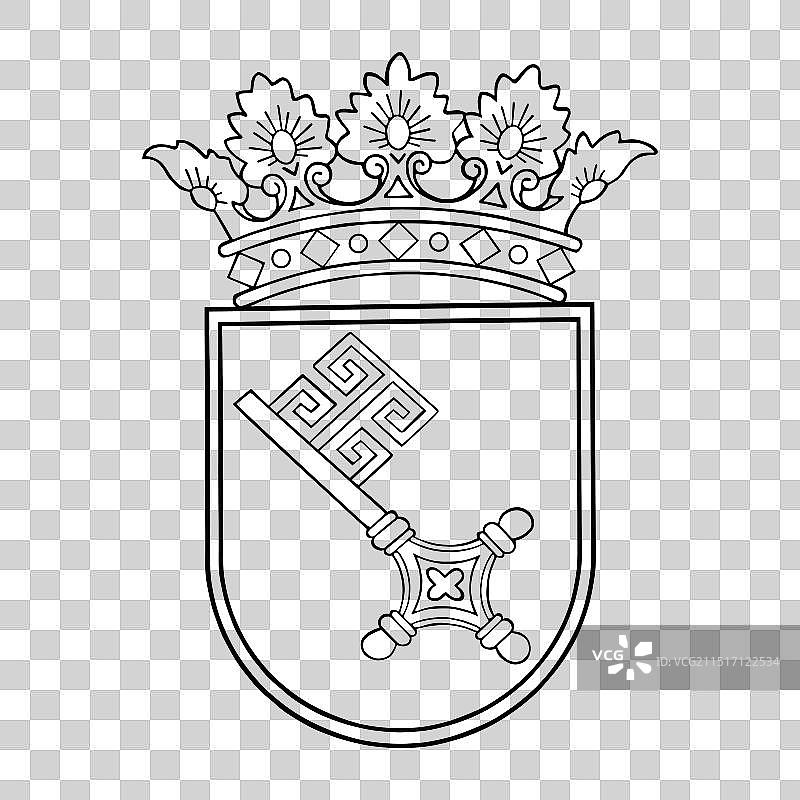 不莱梅州盾徽图片素材