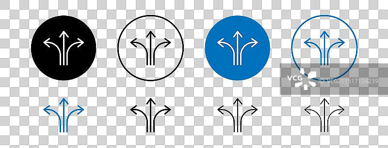 灵活性图标集黑色填充轮廓图片素材
