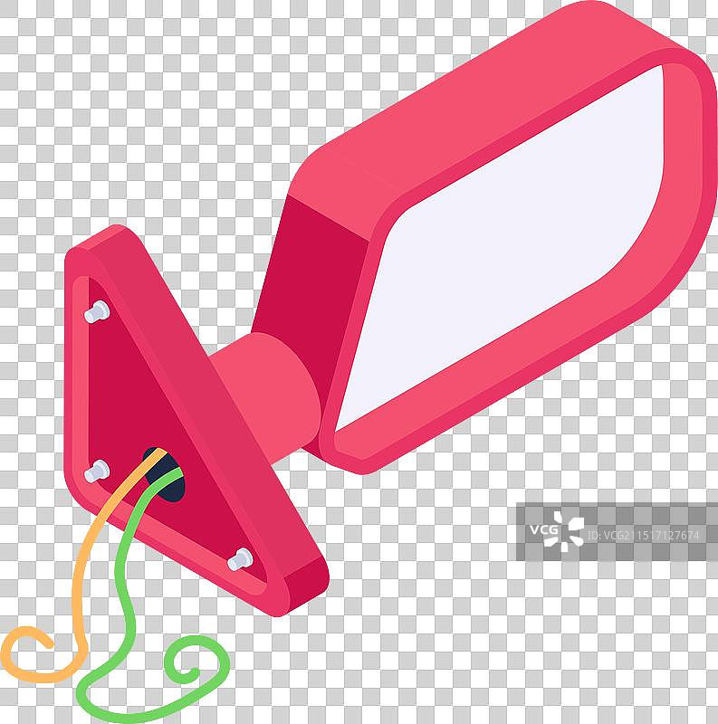 汽车后视镜2.5D图标图片素材