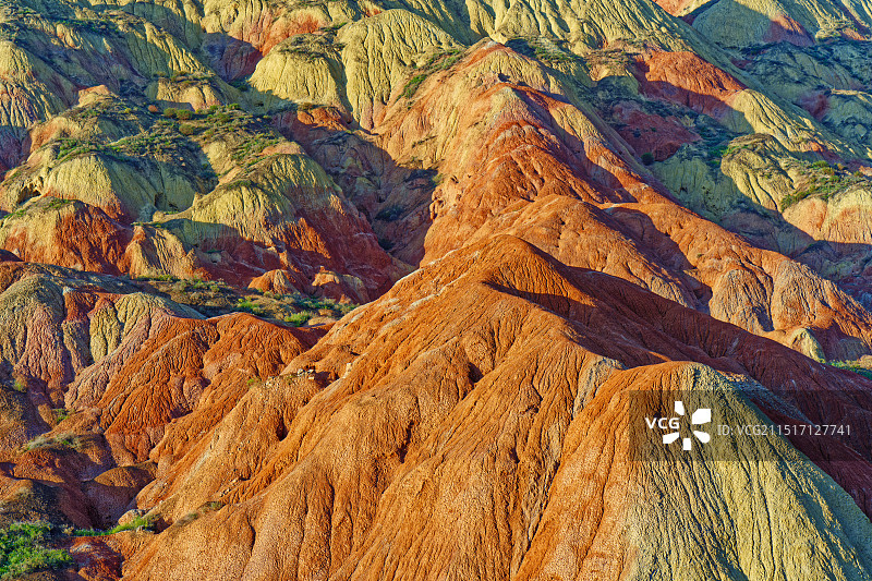 秋季甘肃兰州永登水墨丹霞地质公园自然风光图片素材