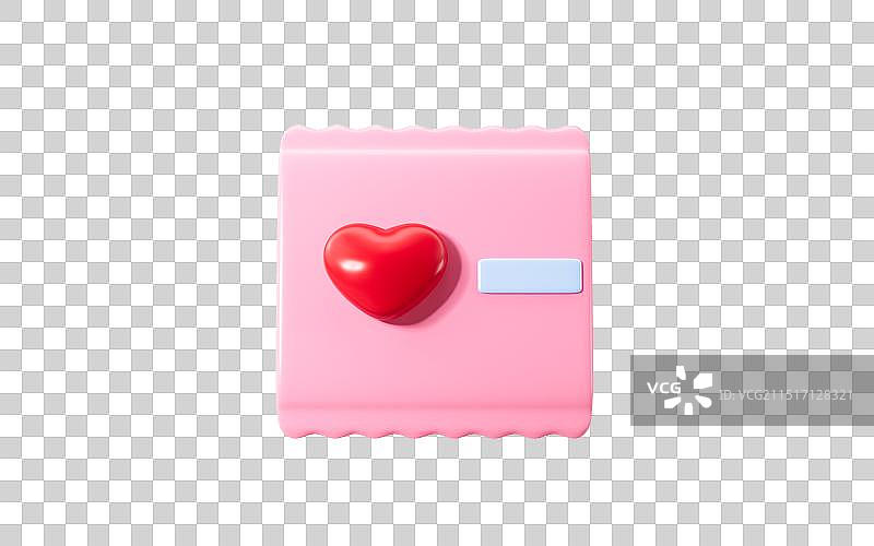 卡通卫生巾卫生棉模型3D渲染图片素材