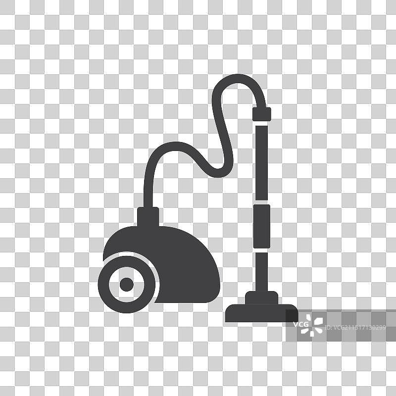 扁平风格的真空吸尘器图标图片素材