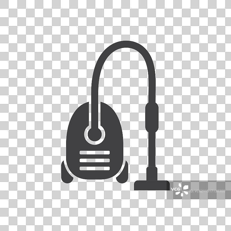 扁平风格的真空吸尘器图标图片素材