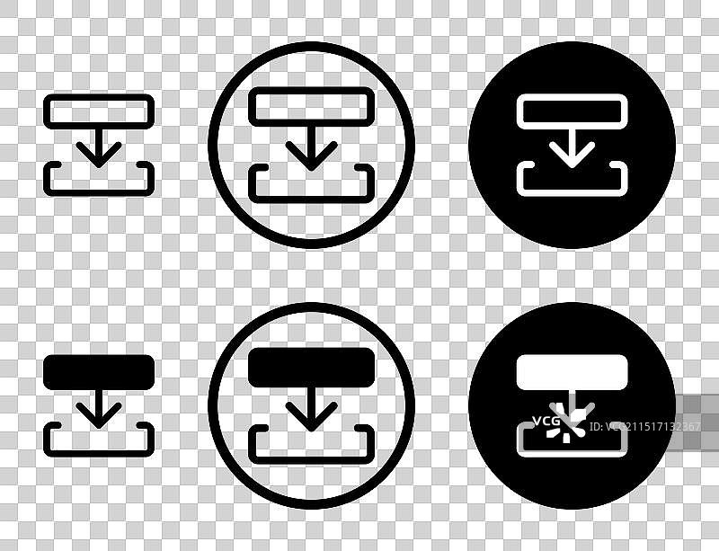 下一步线形图标集图片素材