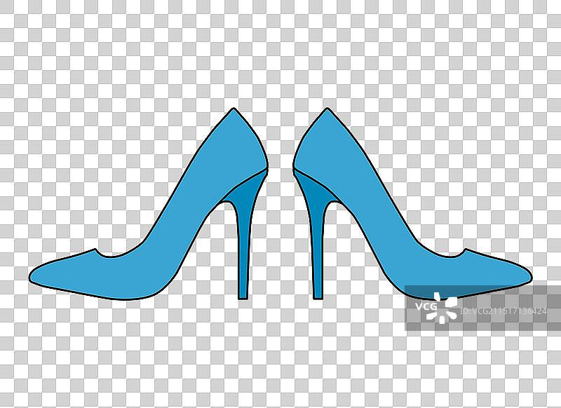 高跟鞋时尚款式标志图片素材