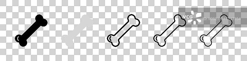 骨骼线条图标合集图片素材