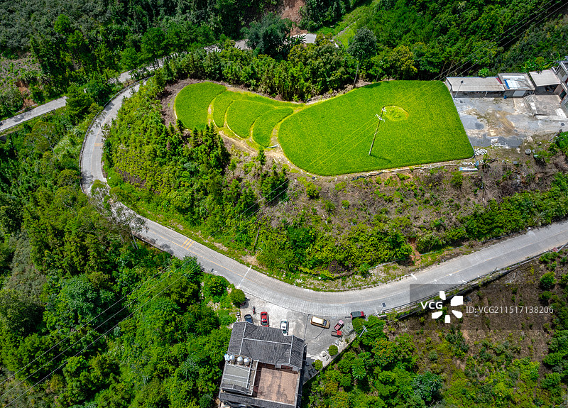 航拍广西巴马那社乡命河风光图片素材