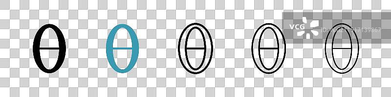 Theta线条图标集图片素材