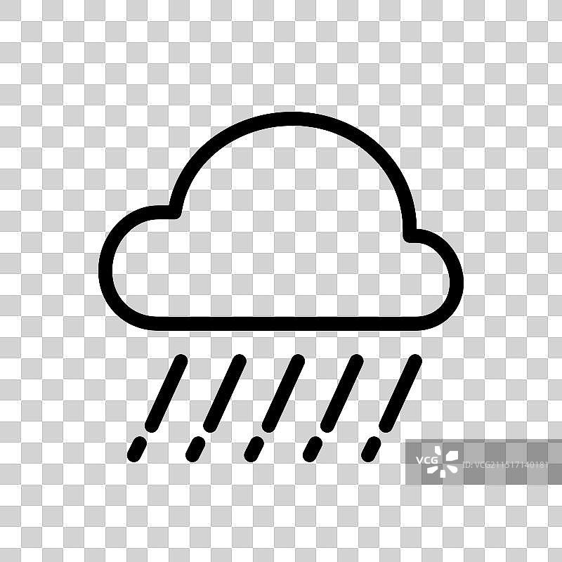 适用于天气和气象的冰雹图标图片素材