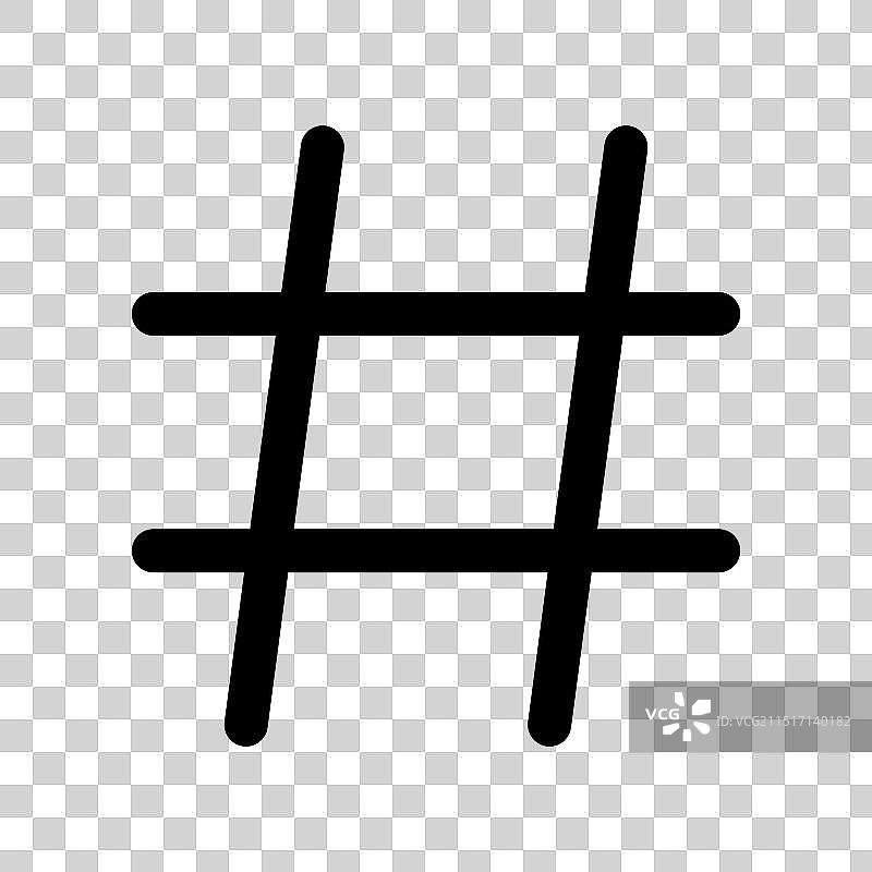 适用于社交媒体的#字图标图片素材