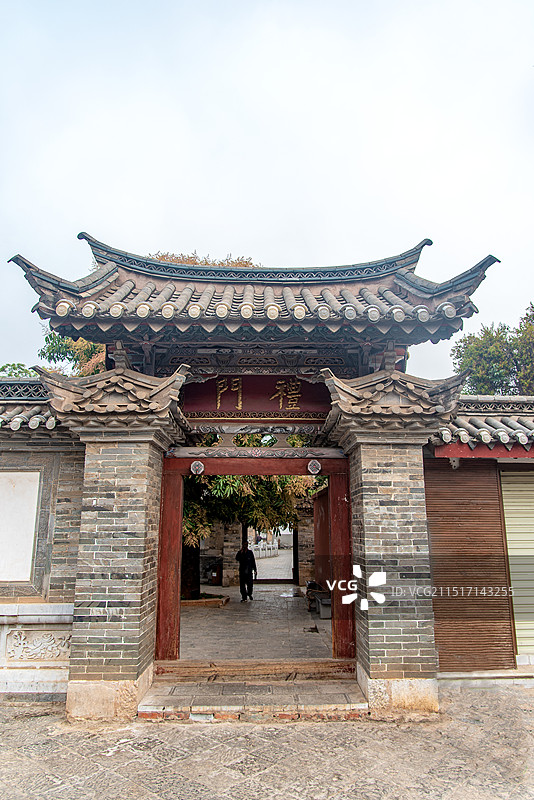 云南石屏孔庙图片素材