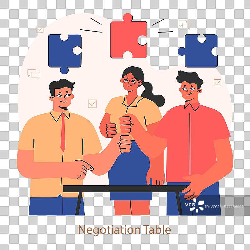 商业交易或协议签订合同图片素材