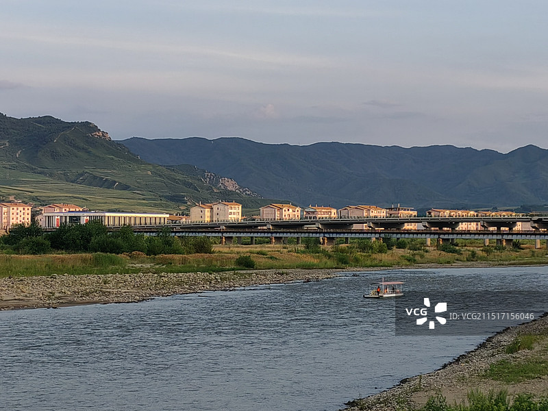 延边图们口岸景区图片素材