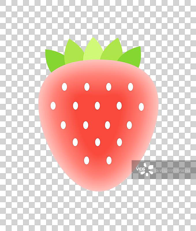 弥散风水果草莓插画免扣元素图片素材
