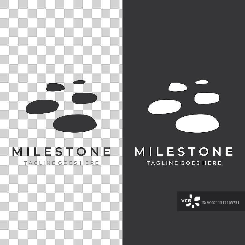 踏脚石logo设计模板图片素材