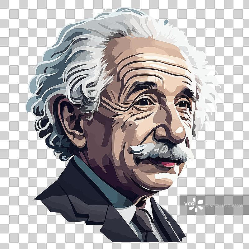 阿尔伯特·爱因斯坦肖像图片素材