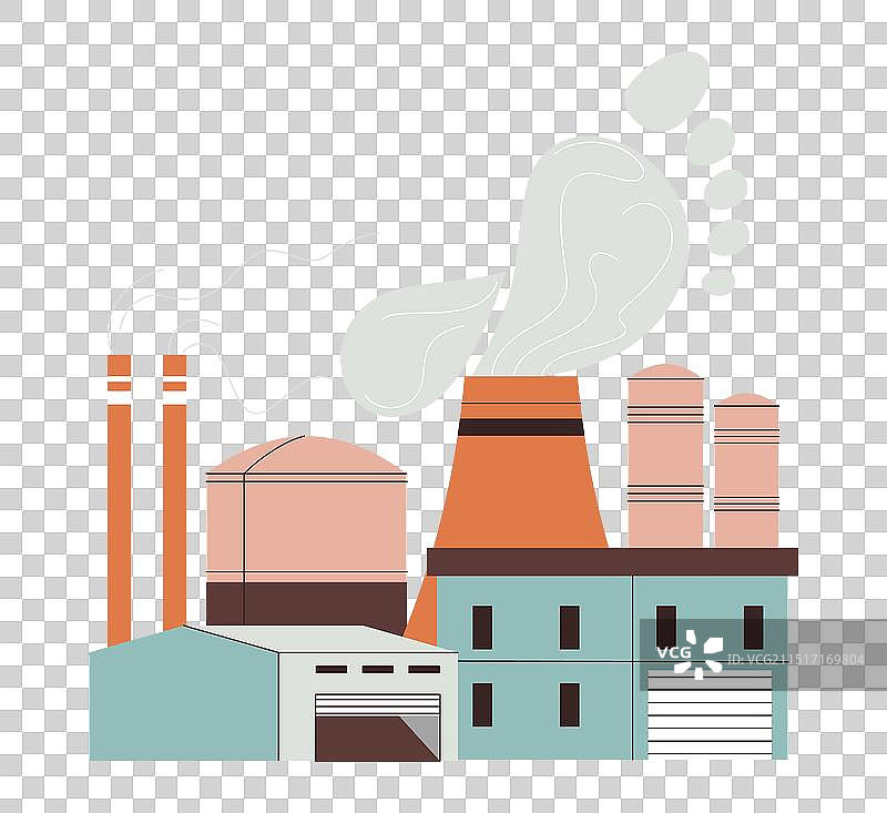 二氧化碳排放与空气污染图片素材