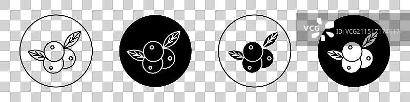 蓝莓图标图片素材