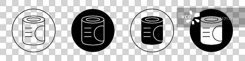 罐头食品图标图片素材