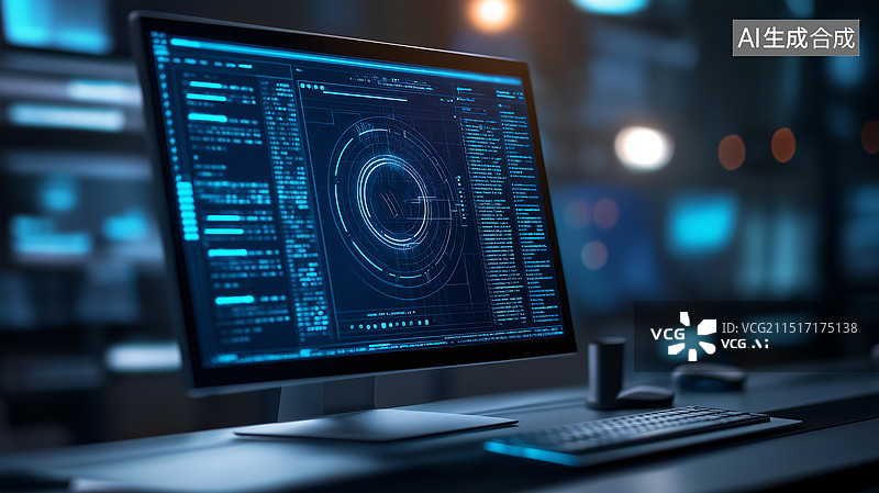【AI数字艺术】科技感电脑桌面图片素材
