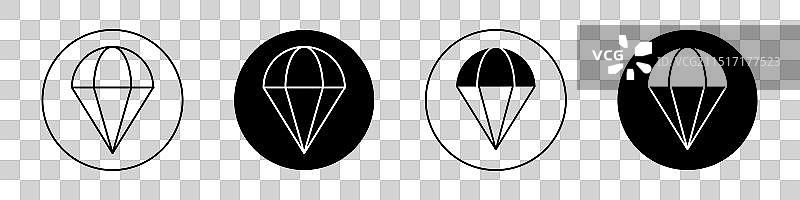 降落伞图标图片素材