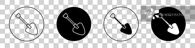 雪铲图标图片素材