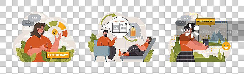 角色通过艺术疗法培养创造力图片素材