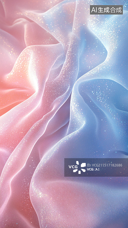 【AI数字艺术】柔和的丝绸图片素材